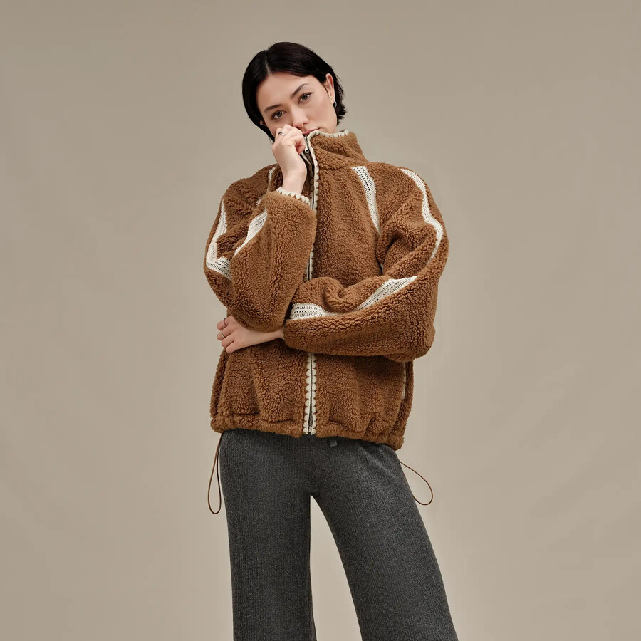 ニキア クロシェ ugg フラッフ ジャケット